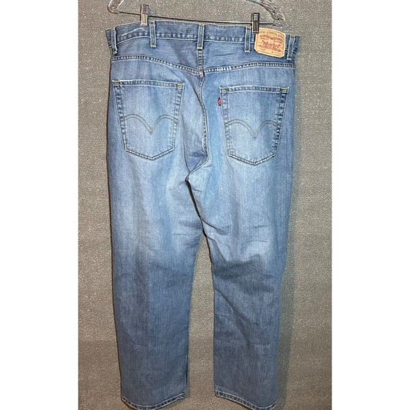 Mens Levi's 569 jeans 38 x 30 - Loose Straight Blue Denim Medium Wash Relax Fit - Picture 2 of 9